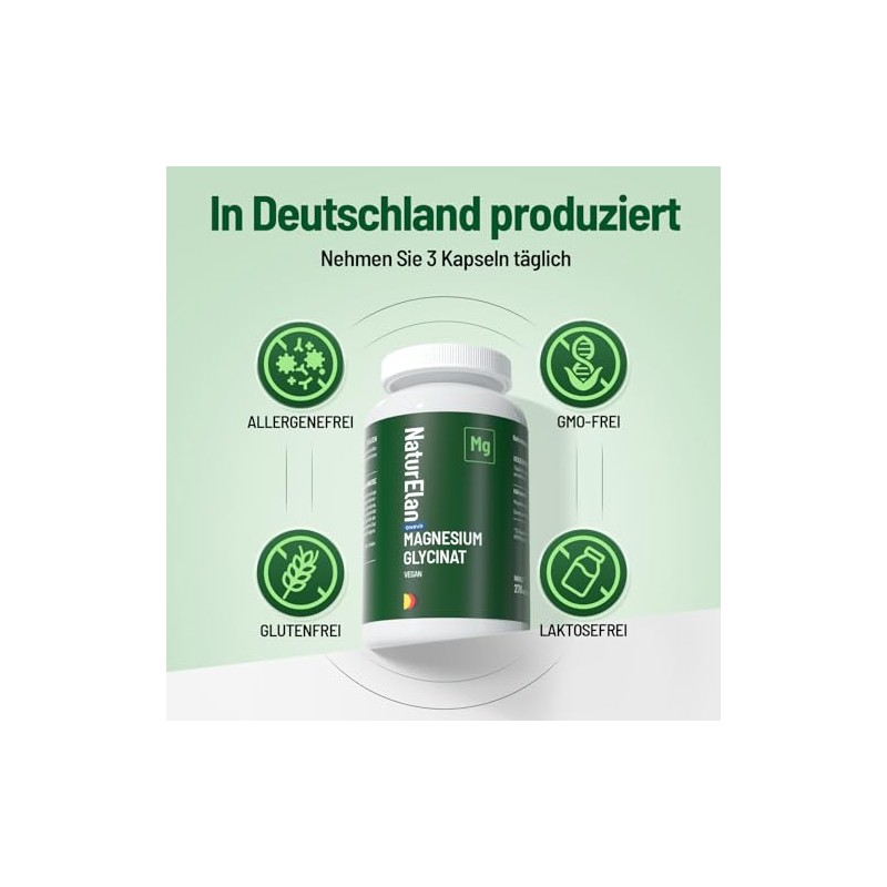 Magnesium Glycinate High Dose Capsules - 270 Vegan Capsules