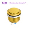 DMiotech 1 Pcs 22mm / 7/8" Push Button Switch, IP66