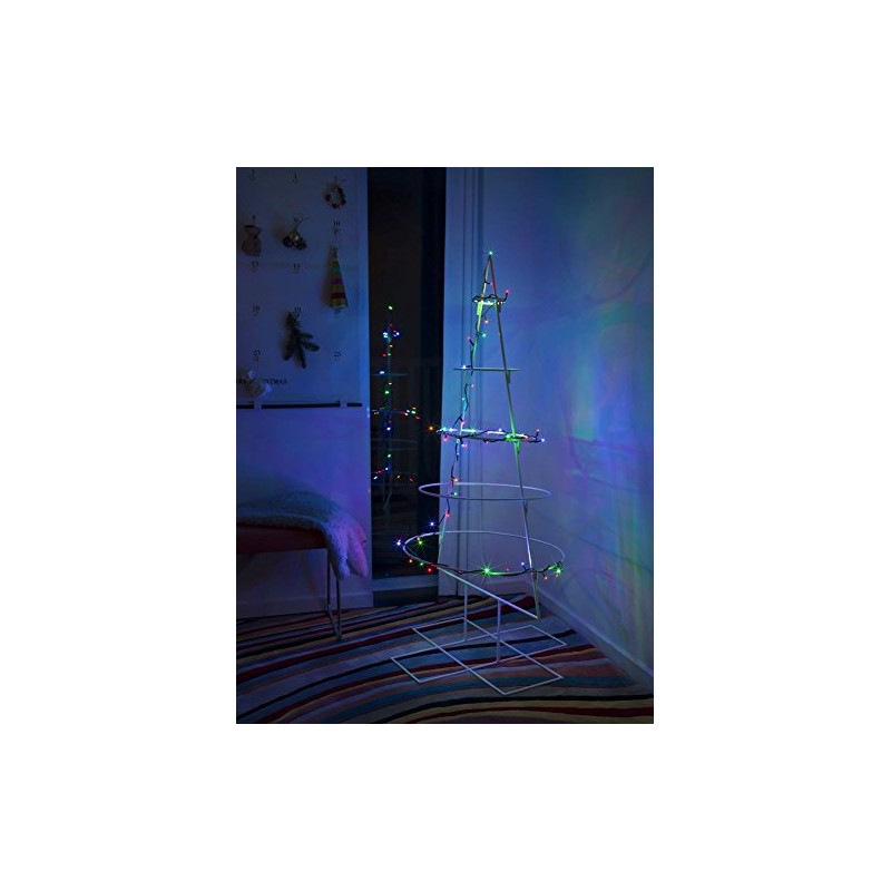 Micro LED light chain with dark green cable
