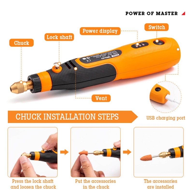 Electric Carving Pen 3.6V Multifunctional USB Mini Engraver Mini Electric