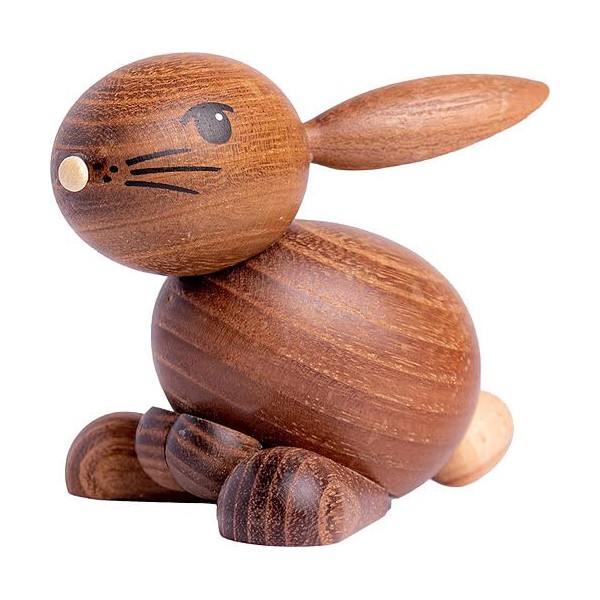 Kuhnert Drechslerei Easter Decoration / Easter Bunny "Hansi" Standing, View