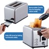 Toaster 2 Slice, CUSIMAX Stainless Steel Toaster with Large LED