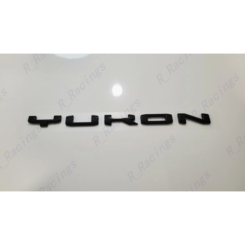 GMC 1PC Gloss Black Rear Tailgate Yukon Letter Emblem 2021-2023