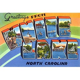 Greetings from White Lake, North Carolina #2-1930's - Vintage Postcard Poster
