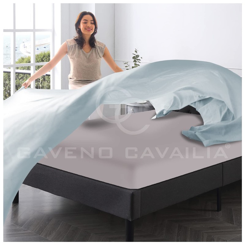 Premium Plain Dye Fitted Bed Sheet, Washable Bedding & Linen,