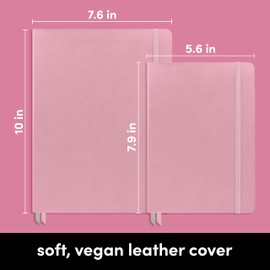 PAPERAGE Softcover Lined Journal Notebook (Blush), 176 Pages, College Ruled Notebook, Small 5.6 inches x 7.9 inches - 100 GSM Thick Premium Paper