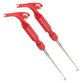 Enwye 2Pcs Fishing Loop Tyer and Quick Knot Tool Hook Remover Tools Hook Remover Knot Tying 3 in 1 Fishing Accessories Red