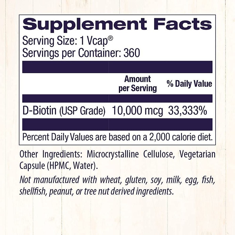 Healthy Origins Biotin 10,000 mcg (USP Grade, Non-GMO, Gluten Free,