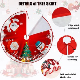 Christmas Tree Skirt Christmas Tree Base Cover Skirts Xmas Party Holiday Garden Home Decor (Colour A, Diameter: 120cm)