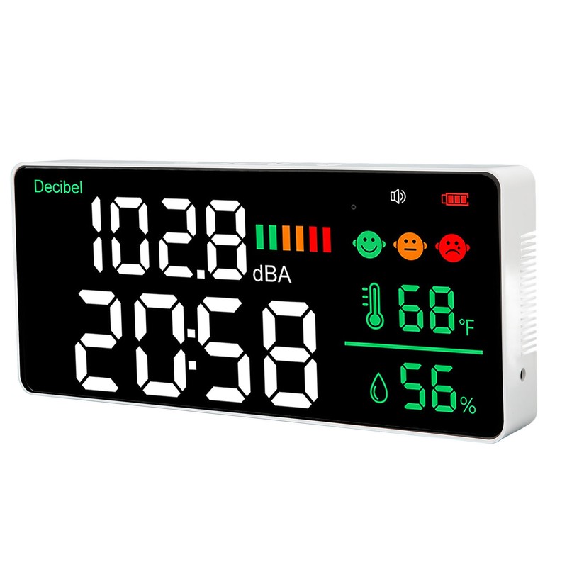 Decibel Meter 30 To 130db Wall Mounted Sound Level Reader