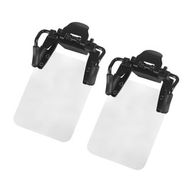 VOANZO 2 Pack International Standard Eyeglass Lenses Eye Protection Target Protector Eyewear Protection Clip Belt Box Target Aid (White Vertical Board)