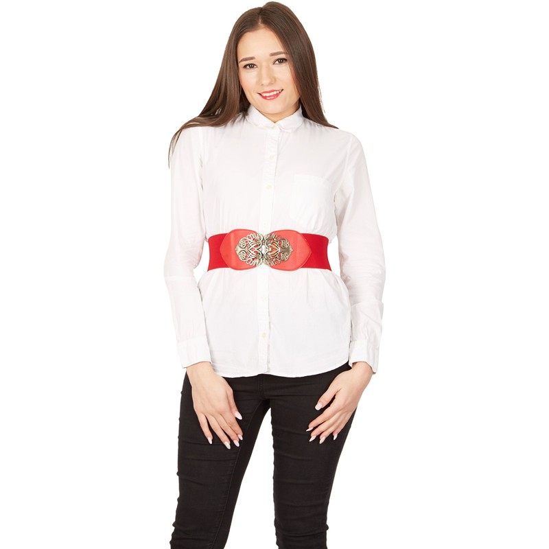 BlackButterfly 3 Inch Wide Waspie Elastic Vintage Buckle Waist Belt