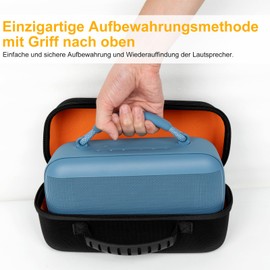 XINGFUDAO Hard Travel Case Compatible with Bose Soundlink Max Portable Speaker,Waterproof, Scratch-Resistant，Easy to Carry and Clean, Black