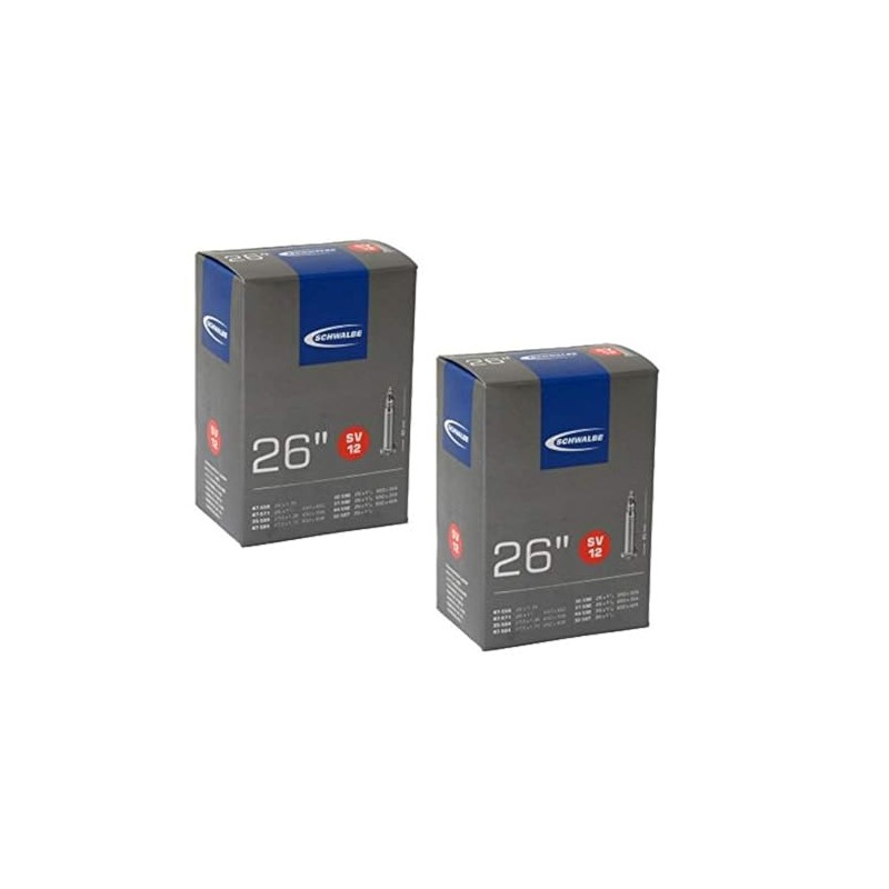 Schwalbe SV12 Inner Tubes - 26in, Presta Valve (2 Pack)