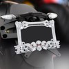 Skull Decor Motorcycle License Plate Frame 9x5.5inch Accessory Motorbike Spare