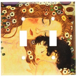 Art Plates - Klimt: Mother & Child Switch Plate - Double Toggle