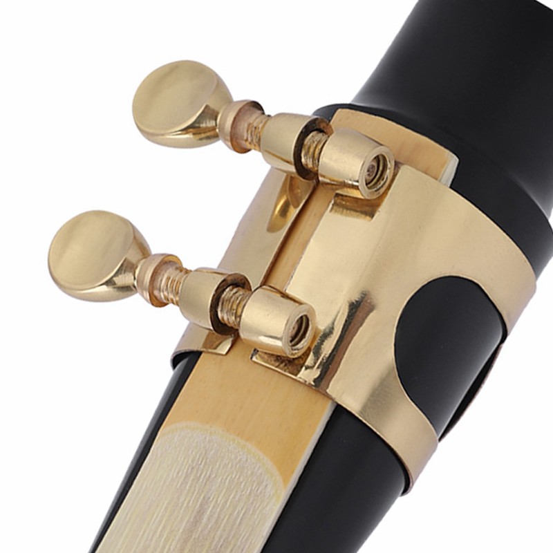 Alto Sax Saxophone ABS Mouthpiece with Cap Metal Buckle Reed