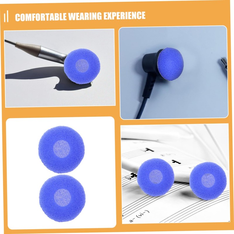VILLFUL 100pcs Ear Bud Replacement Tips Soft Earphone Plug Covers