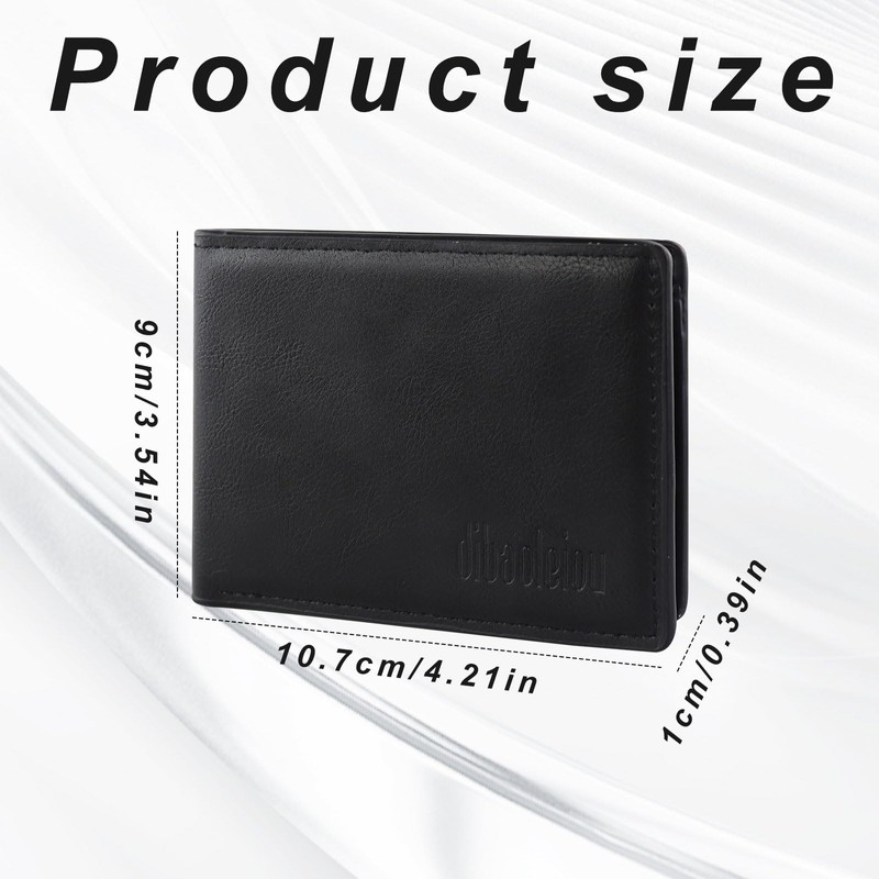 Slim Rfid Wallets for Men, Minimalist Front Pocket Wallets for