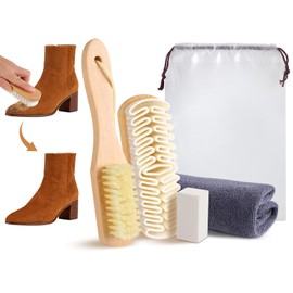 5Pcs Suede Eraser for Shoes, Suede Eraser and Brush, Suede Cleaning Kit, Suede Kit, Suede Brush Stain Removal for Suede Jackets, Purse, Couches & Bags