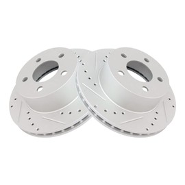 Front Performance Brake Rotors Set Vented Premium G-Coated Compatible with 1990-1998 Jeep Cherokee 1990-1992 Comanche 1993-1998 Grand Cherokee 1993 Grand Wagoneer 1990 Wagoneer 1990-1999 Wrangler
