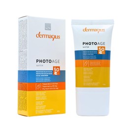 Photoage Protector Solar Facial Toque Seco FPS 50+ 40g Tecnología Water Gel con Ácido Hialurónico y Vitamina E Alta Protección UVA/UVB, Antibrillo, Acabado Invisible y Matificante