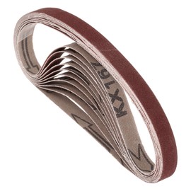 Kozelo 10 Pack Sanding Belts 1/4 x 12-3/4 Inch 180 Grit Aluminum Oxide Abrasive Belt Sander Paper for Belt Sander Metal Grinding Wood Working Weld Rust Removal