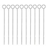 10 x 35cm Metal BBQ Barbecue Skewers Kebab Food Meat Grill Cooking Steel Sticks
