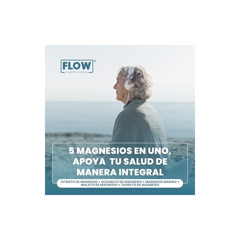 Flow Supplement | 5 MULTI MAGNESIO | 220 Cápsulas de