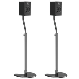 Mounting Dream Height Adjustable Speaker Stands Mounts, One Pair Floor Stands, Heavy Duty Base Extendable Tube, 11 LBS Capacity Per Stand, MAX 39" Height Adjustment MD5401 (Speakers Not Included)