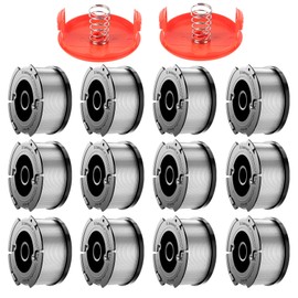 Forever Speed 1.60 mm, 9.14 m Grass Trimmer Spool Compatible with Black & Decker Grass Trimmer, Trimmer Spool Model AF-100-3ZP & A6481 (18 Replacement Spools, 4 Caps)