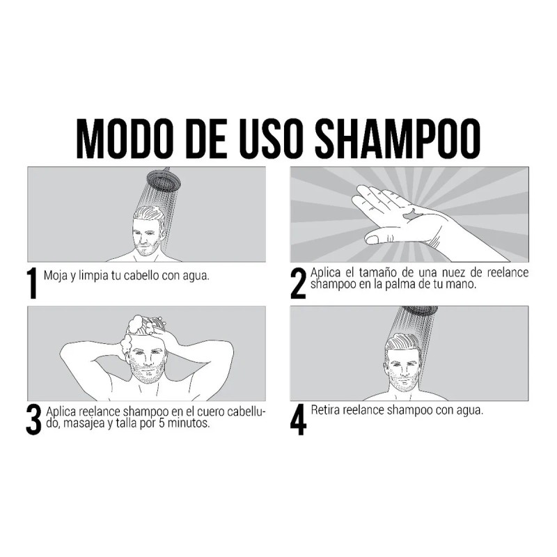 4 Meses De Tratamiento Anti Caída Reelance Hombre