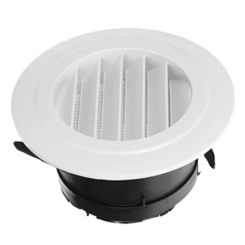 Outanaya Round Soffit Air Exhaust Vent Cover Ac Vent Cover with Shutter Design for Improved Ventilation Suitable for Bathroom Kitchen and Office Use Durable and Safe