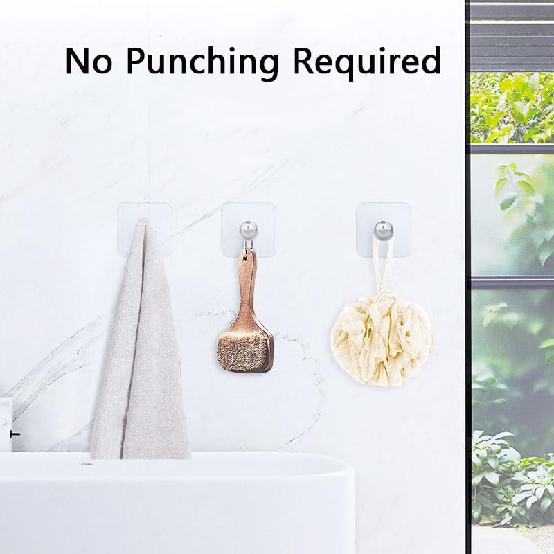 BICEUKI 2PCS Adhesive Stickers,Used for Shower Phone Holder,Wall Hanging Items,