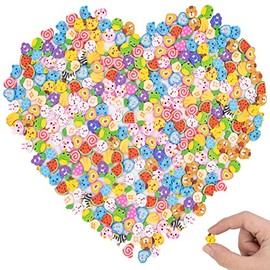300 Piezas Mini Borradores para Niños A Granel, Divertidas de Borrar de Frutas de Animales, Surtido de Borradores de Rompecabezas de Frutas y Animales