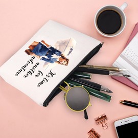 XYANFA Flight Attendant Makeup Bag Flight Attendant Accessory Bag Cabin Crew Gift Flight Crew Stewardess Cosmetic Bag (time for another adventure)