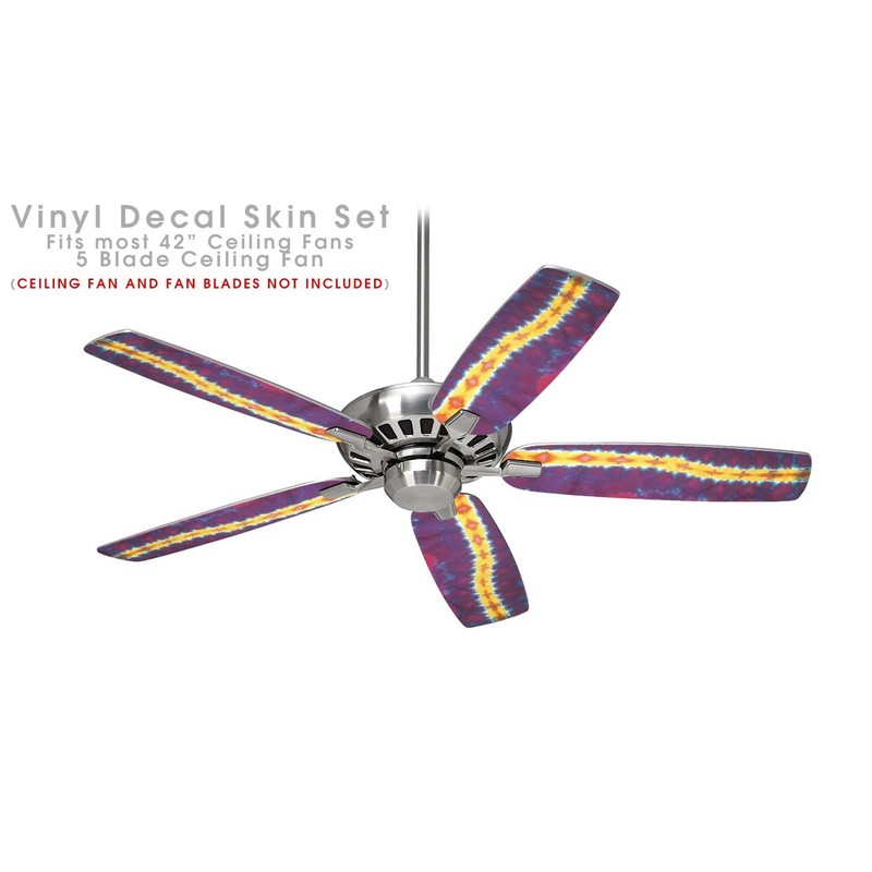 Tie Dye Spine 105 - Ceiling Fan Skin Kit fits