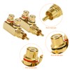 KUOQIY 90 Degree Right Angle RCA Splitter, AV Adapter Connector,
