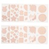 IWOWHERO Small Temporary Spa Birthday Party Supplies Temporary Sticker for