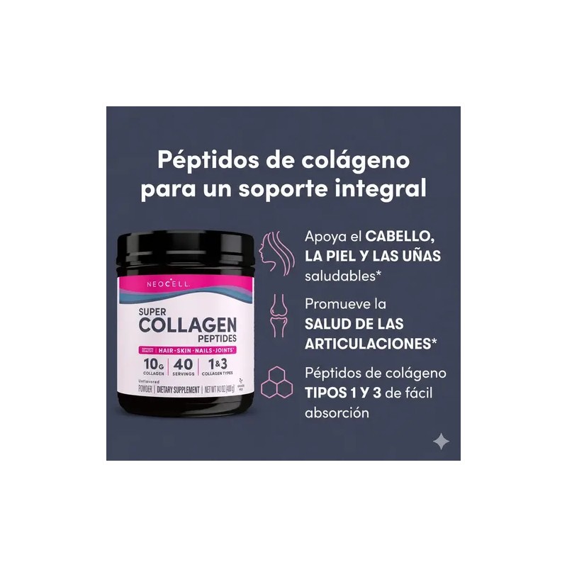 Peptidos De Colageno Sin Sabor 400 G Neocell