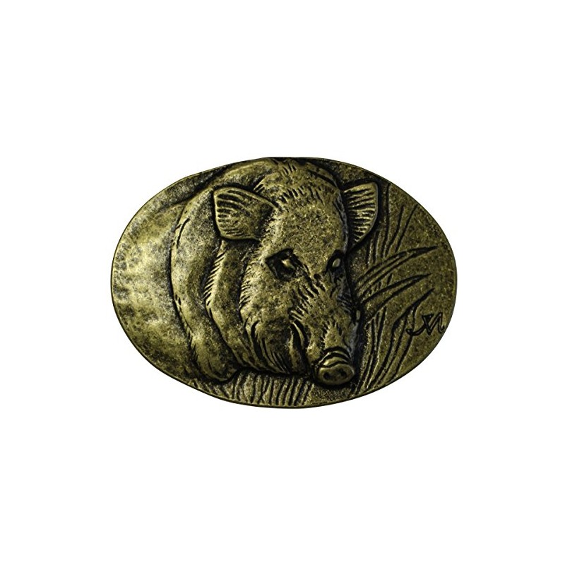 BELTINGER Wild Boar Belt Buckle, 4.0 cm, Buckle Interchangeable Buckle,