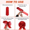 sourcing map 15pcs 5 Inch Large Pull Bow Big Gift