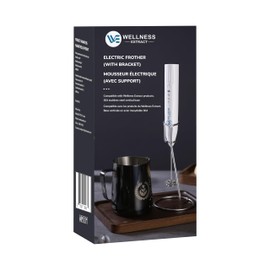 Wellness Extract Multi-Speed Rechargeable Electric Milk Frother, Li-ion Battery Powered – Certified Safe, Ideal for Coffee, Matcha, Protein & Colostrum