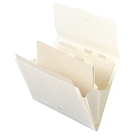 Kokuyo Document File, Novita Document File with Wide Pocket, A4, 12 Pockets, Off-White, F-NV970W