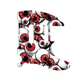 wd Pickguard For Fender Modern Player Telecaster Plus red eye