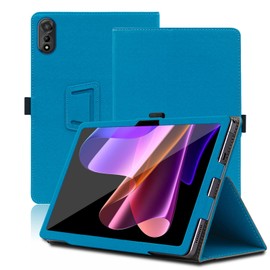 Case for Blackview MEGA 2 12 inch, Blackview MEGA 2 Wifi Tablet Case, Folding Stand Protective Cover with Pencil Holder and Wrist Strap, Full Protection. (Light Blue)