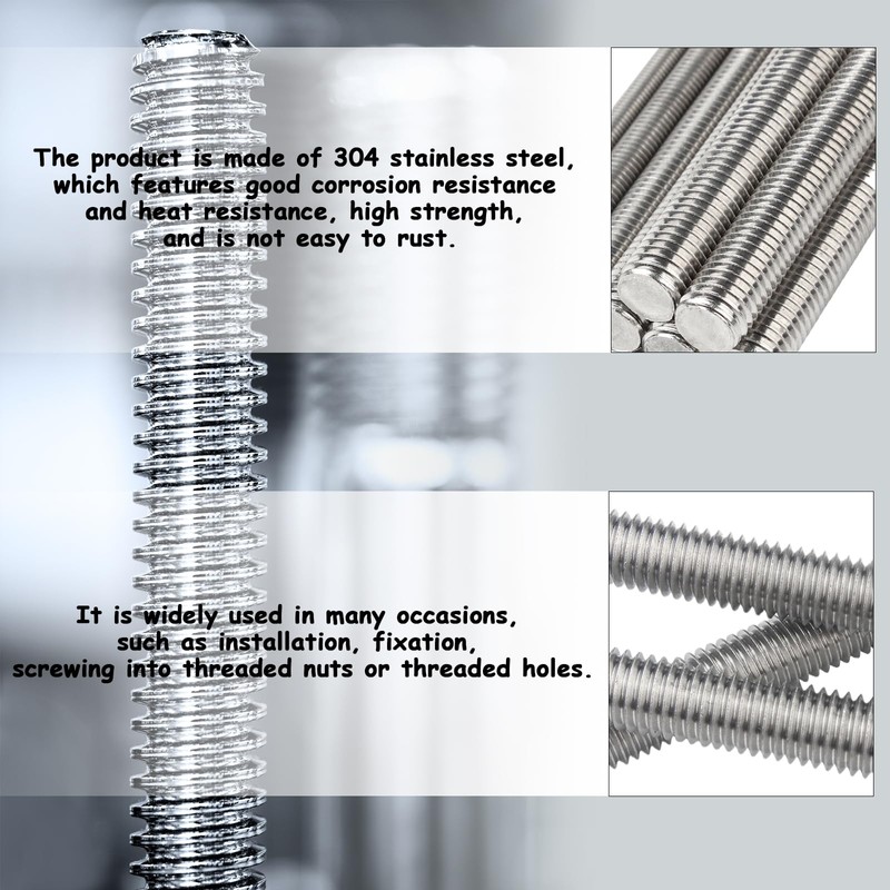 ALLY-MAGIC Threaded Rod, Fully Threaded Rod, Threaded Rod M3, Threaded