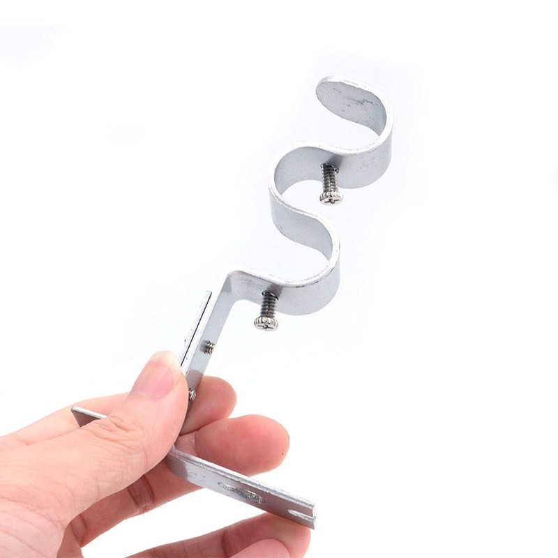 ANCLLO 3pcs Heavy Duty Curtain Rod Brackets for 3/4 Inch