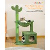 MUTTROS MUTTROS Cactus Cat Tree 40" Cat Tower with Large