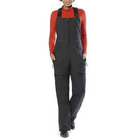 SkiGear Women's Insulated Recycled Stretch Traverse Bib Overall, Black, X-Large